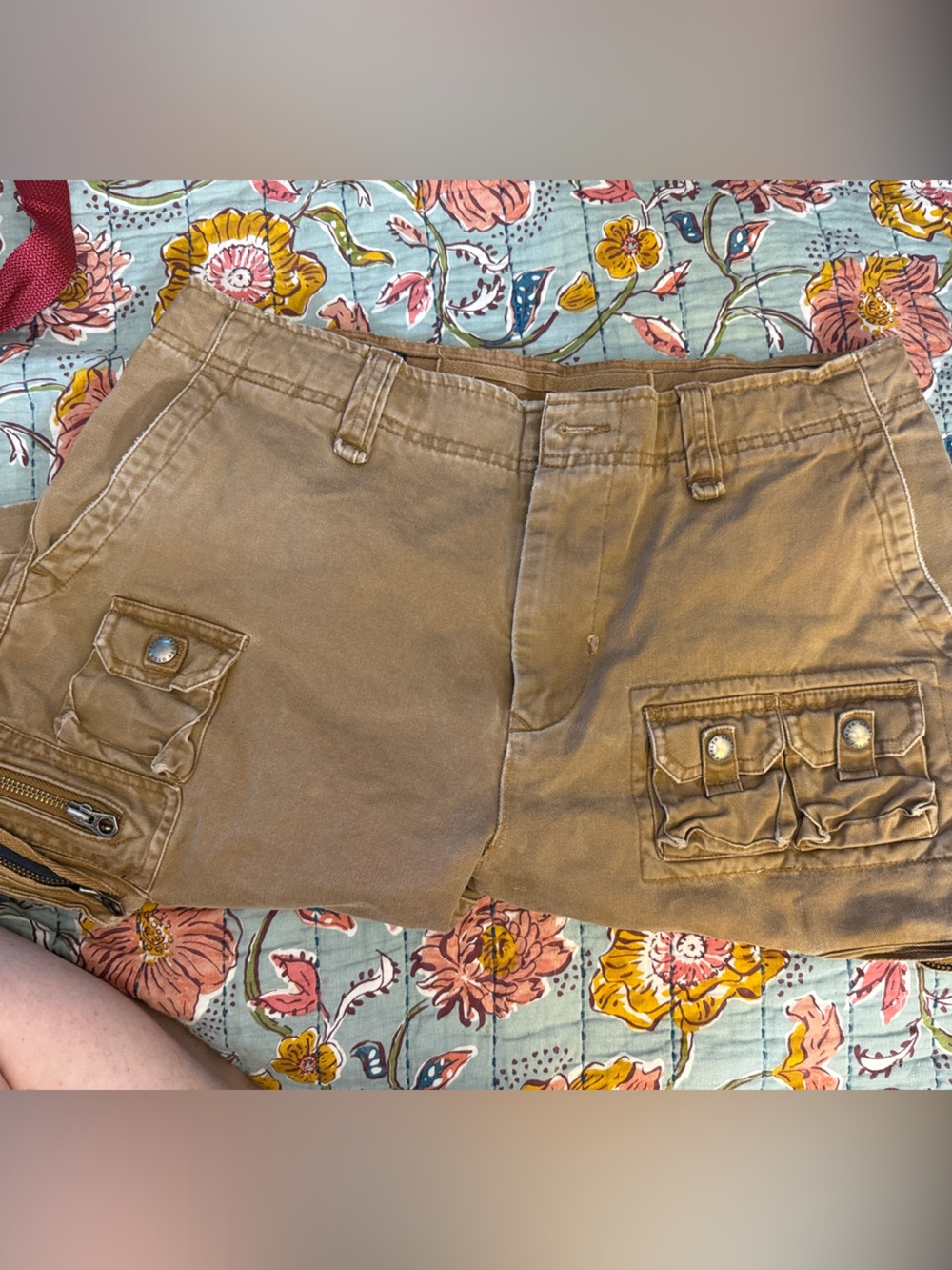 Polo Ralph Lauren Solo Cargo Shorts 33 Brown utility zip pockets